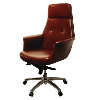 China Promotional Good Quality Adjustable Swivel Cheap Sponge High Sponge Office Leather Chair (Size) Office Chair for sale