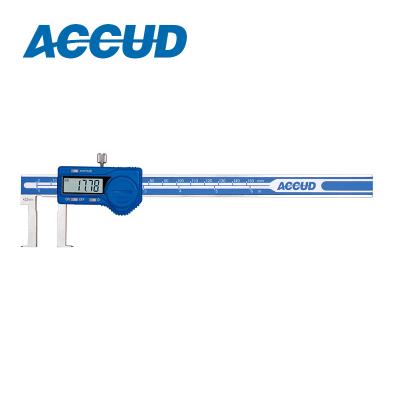 China Stainess Steel ACCUD Digital Mark Inside 6 Inches Electronic Digital Vernier Groove Caliper Neck Gauge for sale