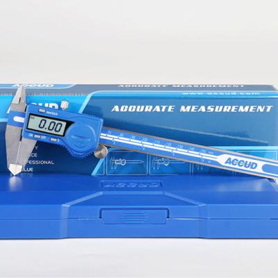 China Hardened Stainless Steel ACCUD 200mm Electronic Digital Vernier Caliper with Data Output for sale