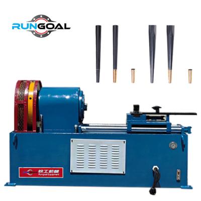 China Building Material Shops Semi Automatic Metal SS Iron Pipe Rotary Stamping Tapering Machines for sale