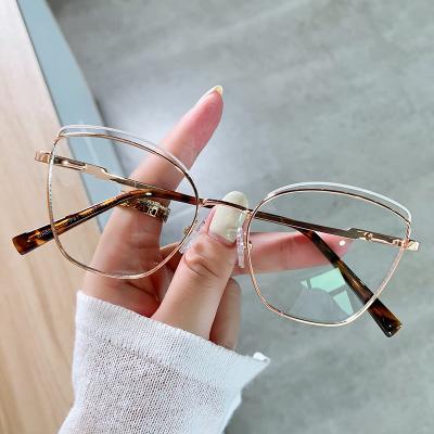 China 2022 Newest Cat Eye Glasses Frame Fashion Computer Glasses Women Colorful Design Blockling Blue Light Glasses For Women WH509 for sale