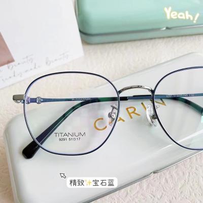 China Fashion optical frames 2022 newest fashion luxury quality titanium glasses frame optical frame glass frames for eye glass factory outlet WK9291 for sale