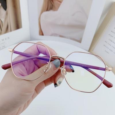 China 2021 Newest Anti Blocking Blue Light Women Acetate Glasses Frames TR90 Ray Optical Glasses Factory Outlet Blue WKk947 for sale