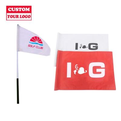 China Barber Shop Top Selling Different Colors Custom Colors 12*18cm Small Flag Nylon Golf Flag for sale