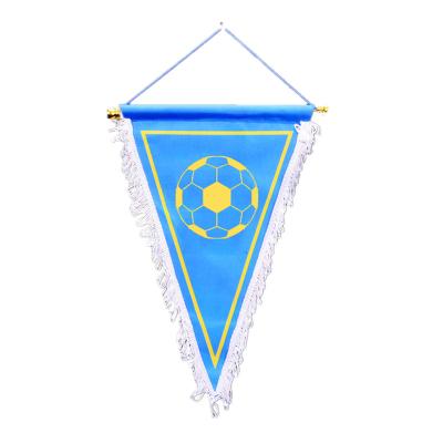 China Promotional hand pennant banner exchange club table health care institutes hanging sports flag with cheap price for sale