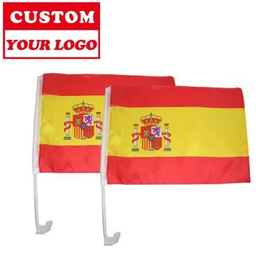 China Promotional Activities Factory Price Customized Artwork Printed Sublimation Car Flag Blanks for sale