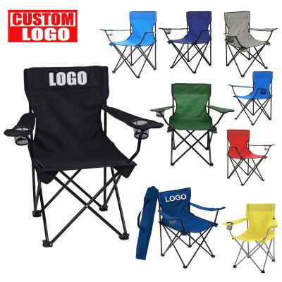 China Simple Folding Custom Design Logo Printed Outdoor Beach Chair Portable Backpack Chair Fishing Hiking Folding Collapsible Camping Chair for sale