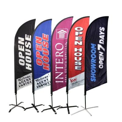 China Health Care Institutes Advertising Banners Beach Flag Custom Flying Stand 2M 3M 4M 5M Beach Flag for sale