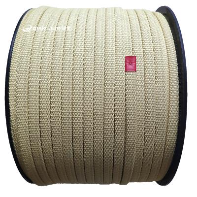 China 100% kevlar aramid yarn ropes and roller sleeves for glass tempering machine furnace for sale