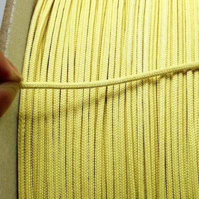 China 5.5*5.5mm Braided Kevlar aramid rope for tamglass landglass northglass tempered glass machine for sale