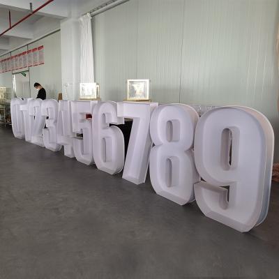 China The Large Customized Romantic Unique Metal Number 1M Lighting Decoration Letter Marquee For Birthday Party Wedding Ideal for sale