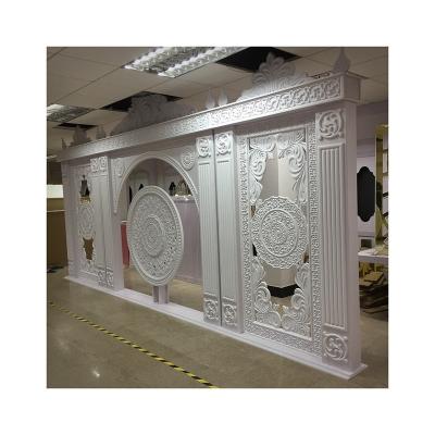 China New Design Hard Ceremony Luxury Wedding Stage Decoration Backdrops For Decor for sale