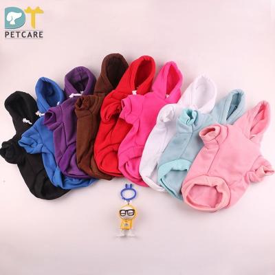 China Viable Basic Large Dog Hoodies Simple Outfit Dog Color Selection Sweater With Hood For Small Medium And Large Dog for sale