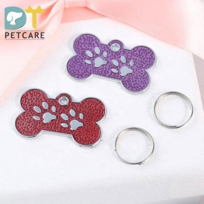 China New personalized bone ID card pet accessories pet identification dog tag pet supplies can be anti-lost laser tag wholesale for sale