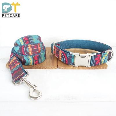 China Free shipping 2020 new style thoughtful a set of pet collar and leash with ethnic style with Chinese characteristics for sale