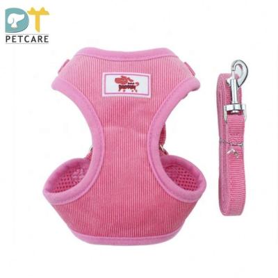 China Sustainable Wholesale Soft Harness For Pets With Traction Vest Leash With Free Sample for sale