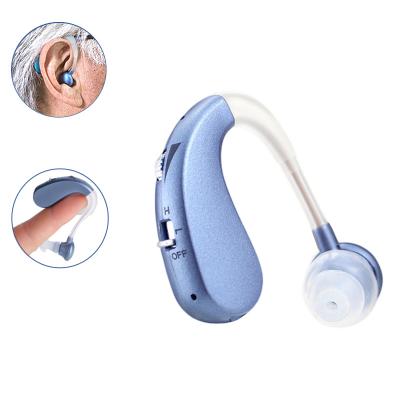 China Digital Processing Mini hearing aid rechargeable usb type long working time comfortable wear blue hearing aids for sale