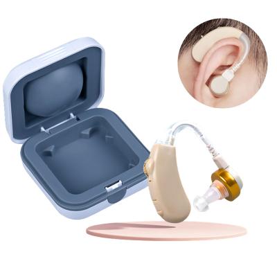 China Digital Processing Beige Auditory Device Easy To Use Hearing Aids BTE For Seniors for sale