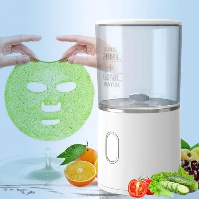 China Skin Tightening USB Rechargeable Face Mask Maker Fruit Vegetable Collagen Face Mask DIY Making Machine for sale