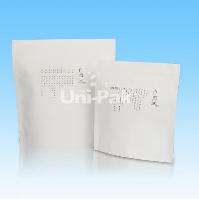 China Eco Friendly White Kraft Paper Tea Packaging Bags With Customed Design for sale