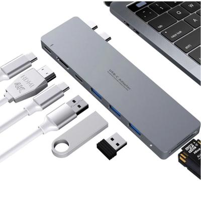 China Data Transfer + Charging Thunderbolt 3 USB 3.0 3.1 For Data Transfer PD Charging Type C HD4K Hub for sale