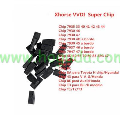 China Pro Chip Car Keys VVDI Super Chip For ID46/40/43/4D/8C/8A/T3/47/41/42/45/ID46 XT27 Car Key Transponder Chip for sale