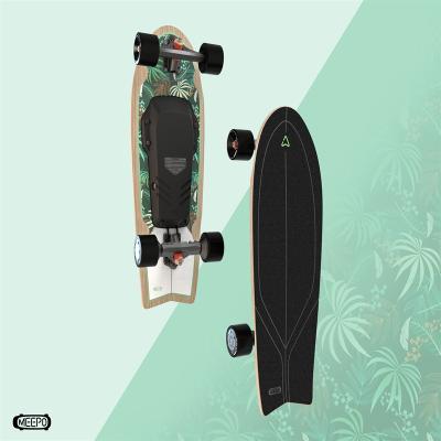 China 2022 MEEPO Youth Fashion Design Kids Car 18km/h Long Range 7.5Km Electric Skateboard Mini Dual Electric Small Light Long Range for sale