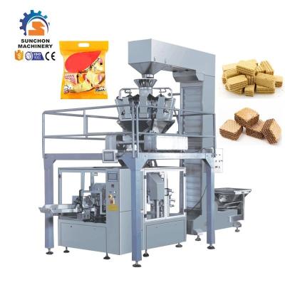 China Automatic Multifunctional Food Low Cost Wafer Cookie Snacks Premade Bag Doypack Packing Machines for sale