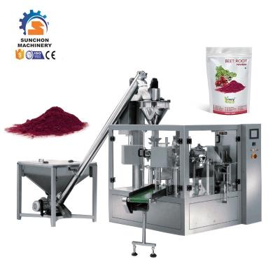 China Multifunctional Automatic Food Premade Bag Filling Doypack Packing Machine For Beet Root Powder for sale