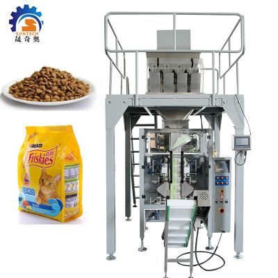 China High Speed ​​SUN-420W Food With 4 Head Automatic Cat Seal Machine 200g Four Side Four Side Pet Weigher Pellet for sale