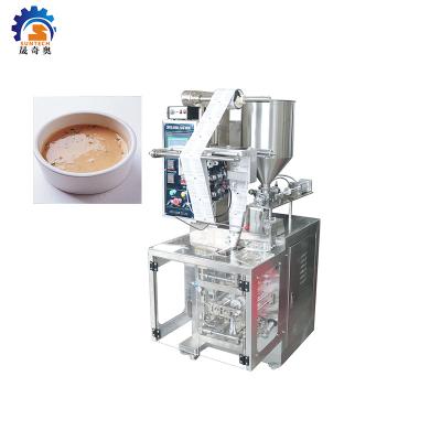 China Automatic Food 4 Sides Sealing Sauce Liquid Ketchup Salad Bag Honey Sachet Packing Machine for sale