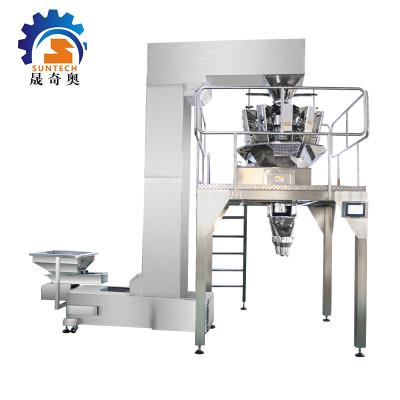 China Semi automatic 10 head food weighing packing machine pet food package doy filling machine for cereal for sale