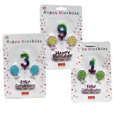 China 2021 Novelty Numbers Birthday Party Cake Flameless Candle, Numbers Candle Set For Kids/Adult for sale