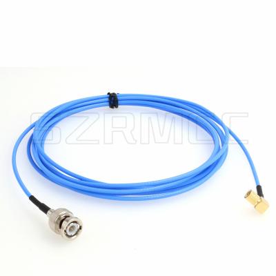 China Microdot 10-32UNF Right Angle M5 Male to BNC Male Test Cable for Vibration Acceleration Sensor Microdot 10-32UNF M5 to BNC Male for sale