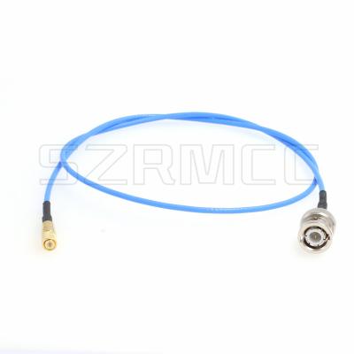 China Compatible Microdot Connector 10-32UNF M5 Male to Male BNC Test Cable for Vibration Acceleration Sensor Microdot 10-32UNF M5 to BNC Male for sale