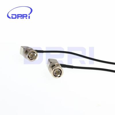 China RF 75 Ohm BNC Male Right Angle To BNC RF Coaxial Cable Rg174 For HD Cameras And Monitors for sale