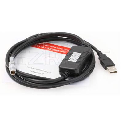 China GEV267 806093 0B 5 Pin Male to USB Data Cable for Leica Viva Total Stations and DNA Series 806093-Original Digital Level Instrument for sale