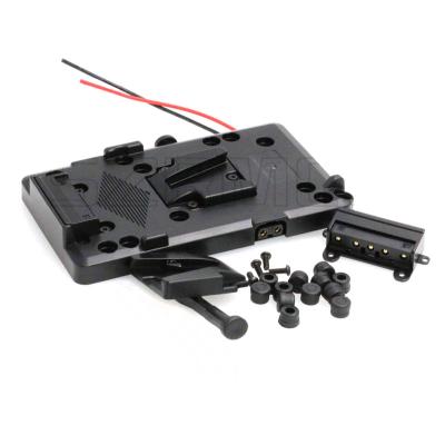 China V-Mount V-Lock Battery Mount Plate Camera Power Supply Stations Adapter Plate with Female D-Tap Output V Mount Lock for sale