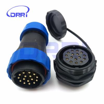 China Waterproof IP67 SD28TP-ZM 16 Automotive Pin Connector Socket Receptacle Panel Mount for sale