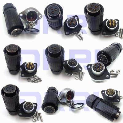 China audio & Video HE20 2 3 4 5 6 7 8 9 10 12 Pin Waterproof Dustproof Connector For Led for sale