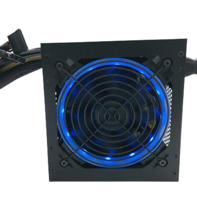 China Desktop SATE PRO 590 OEM Computer Power Supply Computer Case Fan ODM PC 500W Running Power 500 Watt With RGB Black Box Status Item Pin Pcs for sale