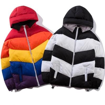 China Wholesale hot Hip Hop parka coat 2020 new style streetwear patchwork men parkas custom made jacket QUICK DRY for sale