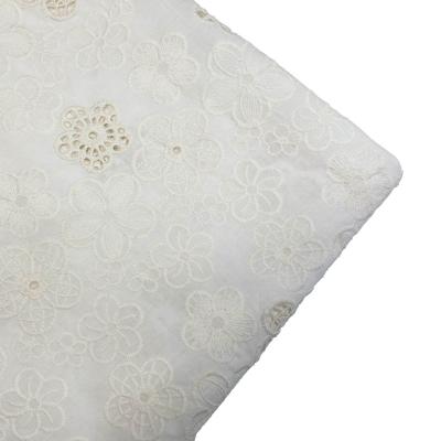 China 2022 High Fashion Breathable New Lace Fabric Embroidery Fabrics White Lace Fabric for sale