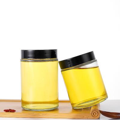 China Wholesale Glass Storage Shea Body Butter Glass Jars Food Container Mason Jar for Honey With Seal Lids for sale