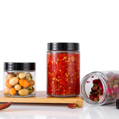 China Food Storage Jar 100ml 180ml 280ml 380ml Glass Food Butter Jam Jar Container For Packaging Honey Jelly With Lid for sale