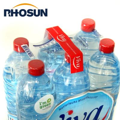 China Waterproof Plastic Drinking Water Bottle , PE Shrink Film With Carry Handle for sale