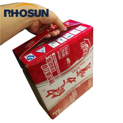 China Waterproof Carry Handle Tape for carton box made of PE foam, printed, prelaminated for sale