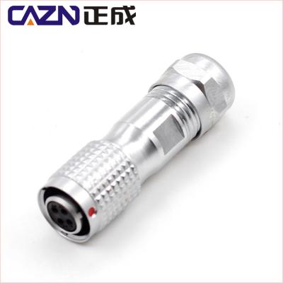 China IP67 Automotive 2 3 4 5 Pin SF10 Metal Plug Push Pull Connector for sale