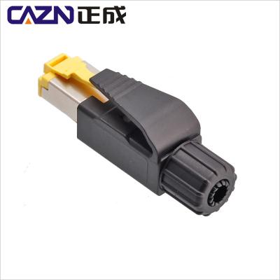 China Industrial Ethernet PROFINET EtherCAT Connector Cat5 4PIN 22 24AWG RJ45 Socket for sale