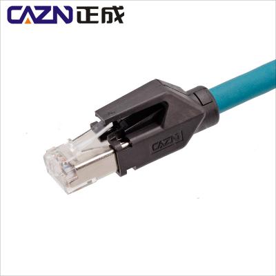 China CAZN Automotive HR brand type industrial set RJ45 fieldwire socket plastic Ethernet CAT6 install connector RJ45 for sale